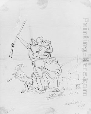 Emanuel Gottlieb Leutze The Soldier's Farewell (from McGuire Scrapbook)